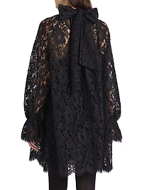 Lace Turtleneck Minidress