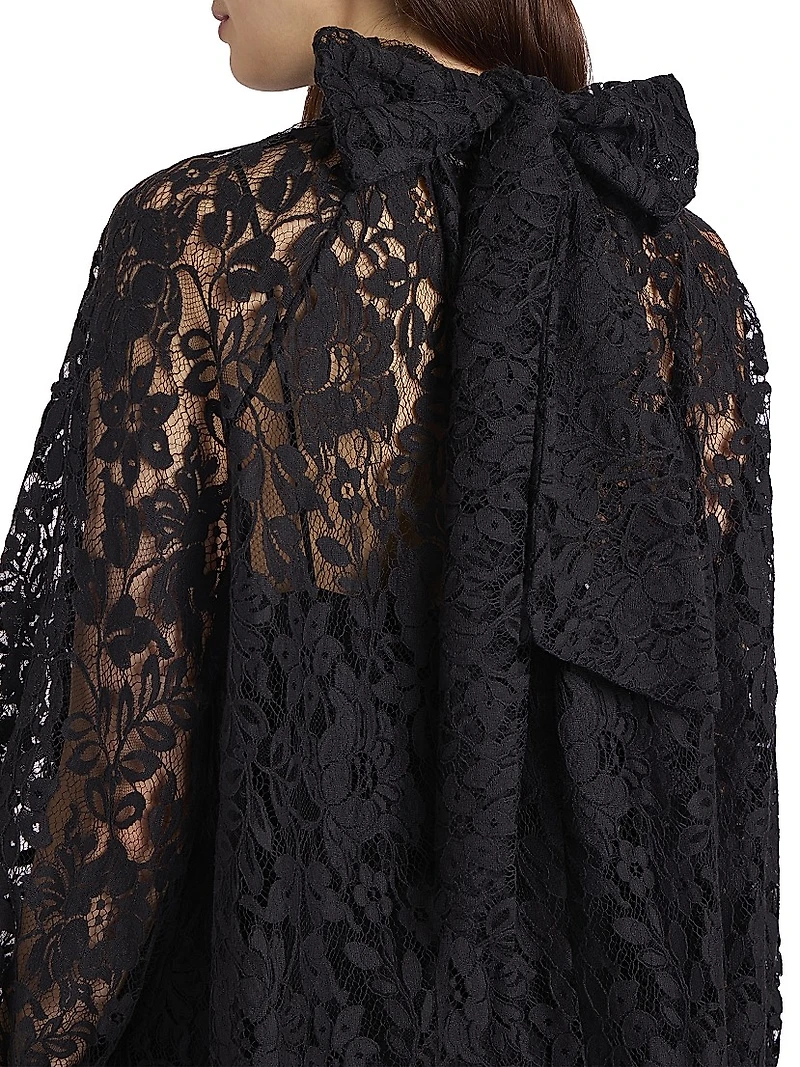 Lace Turtleneck Minidress