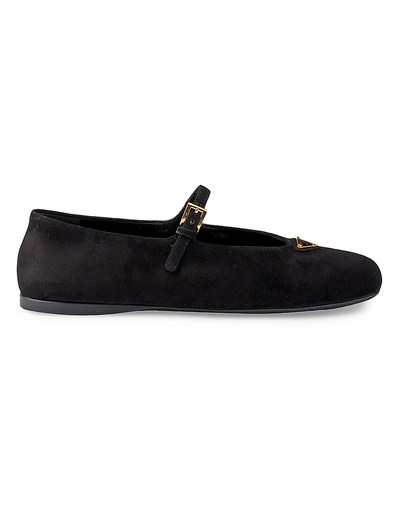 Suede Ballerinas
