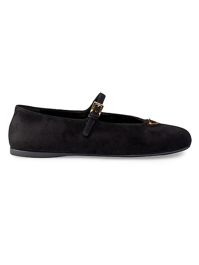 Suede Ballerinas
