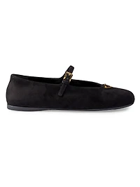 Suede Ballerinas