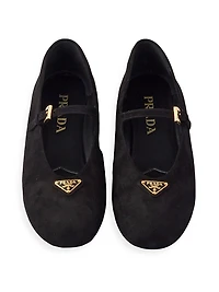 Suede Ballerinas