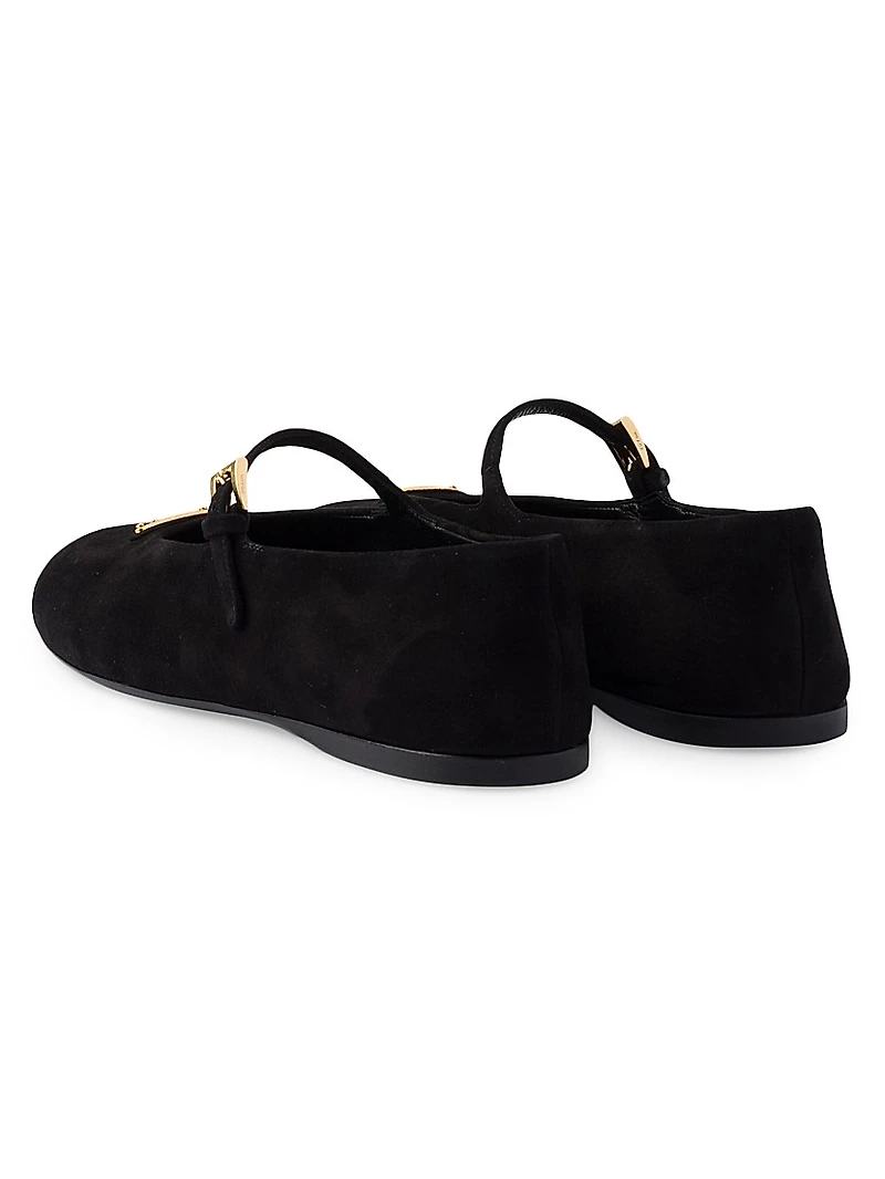Suede Ballerinas
