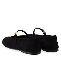 Suede Ballerinas
