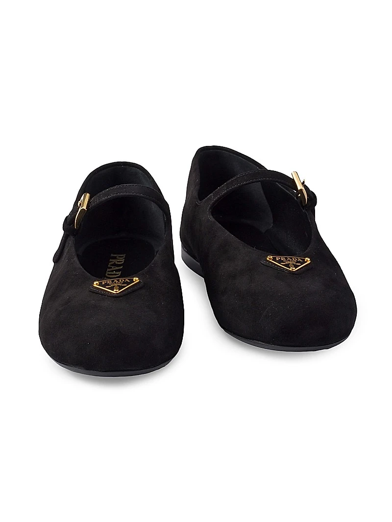 Suede Ballerinas