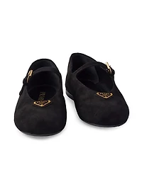 Suede Ballerinas