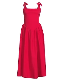 Harlow Stretch Poplin Maxi Dress