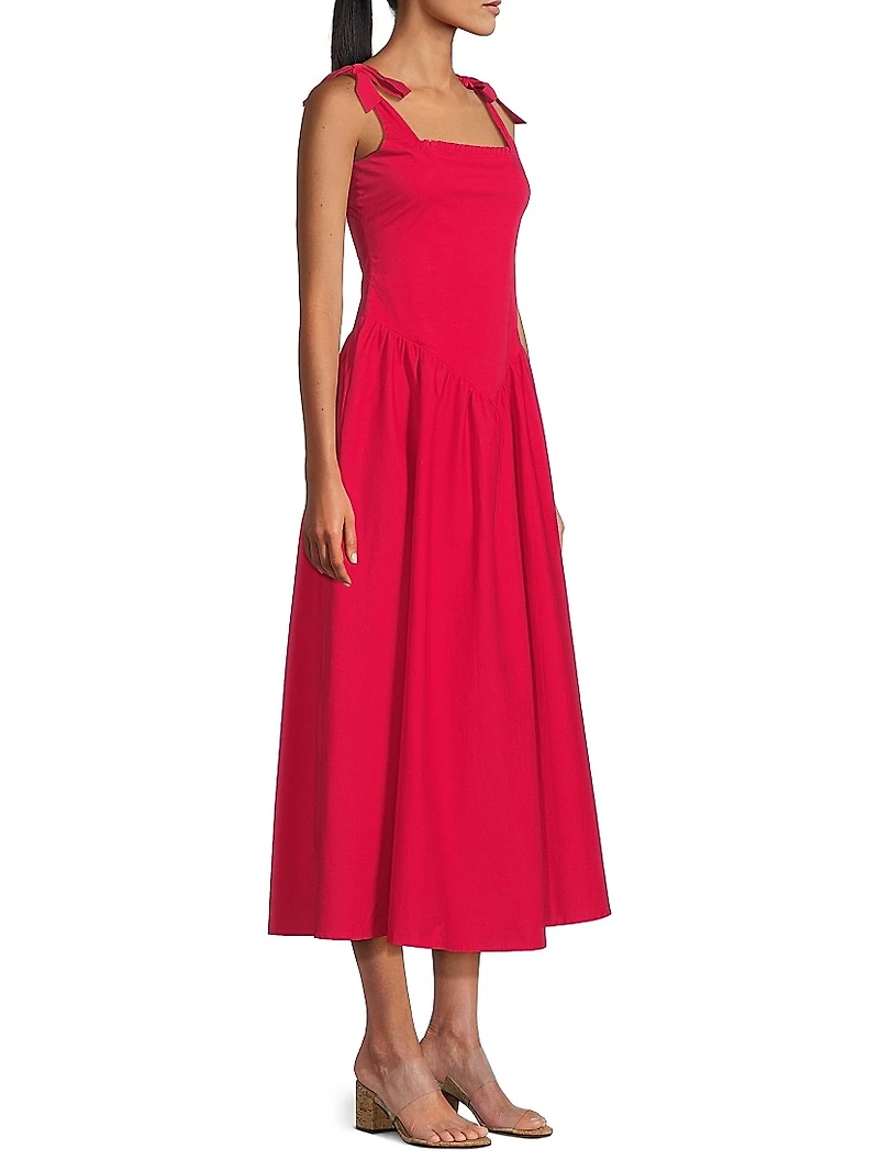 Harlow Stretch Poplin Maxi Dress
