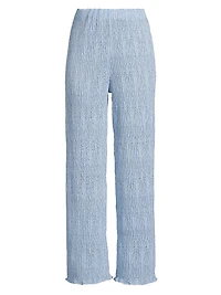 Evy Woven Straight-Leg Pants