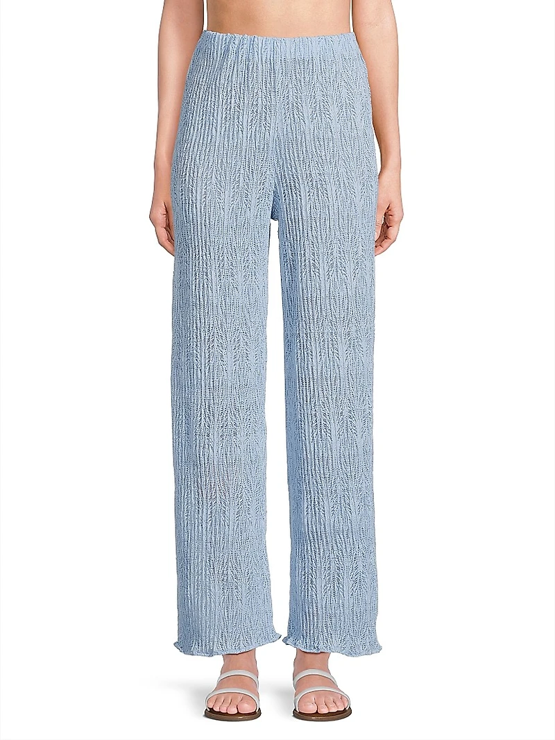Evy Woven Straight-Leg Pants