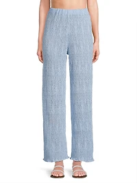 Evy Woven Straight-Leg Pants