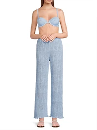 Evy Woven Straight-Leg Pants