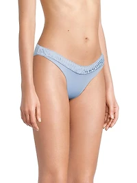 Millie Pleated V-Cut Bikini Bottom