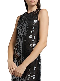 Tovia Paillettes Sheath Midi-Dress