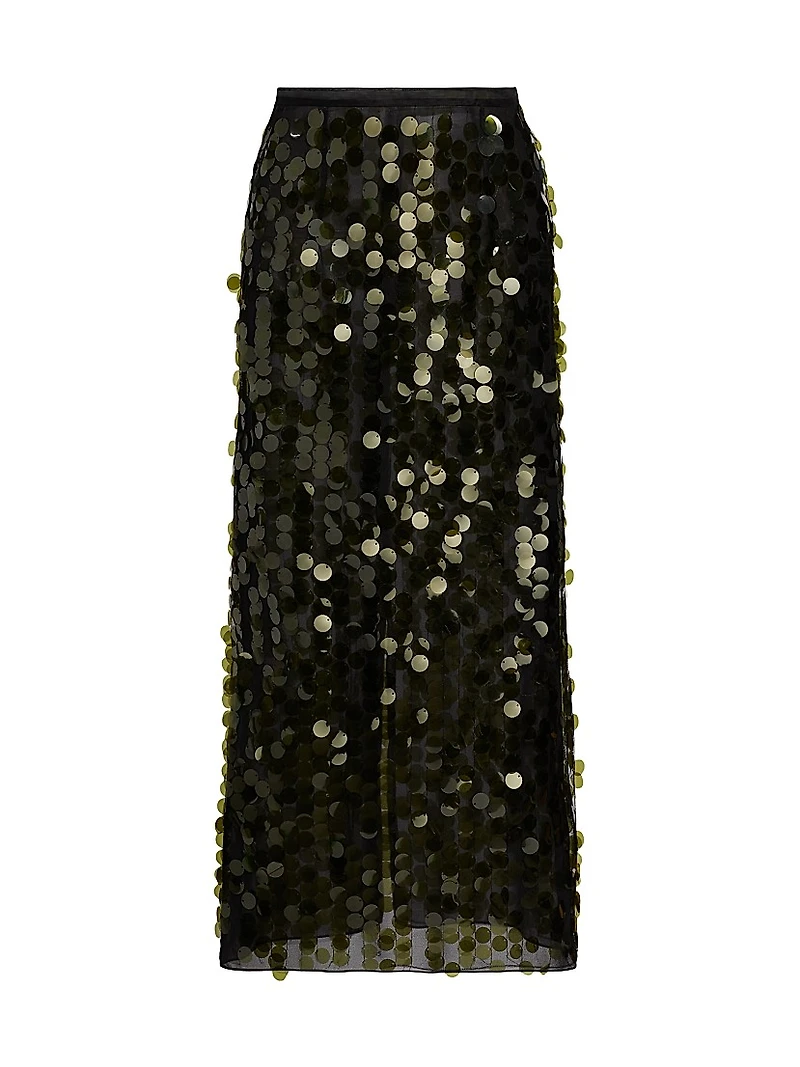 Dia Paillettes Midi-Skirt