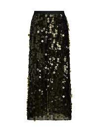 Dia Paillettes Midi-Skirt