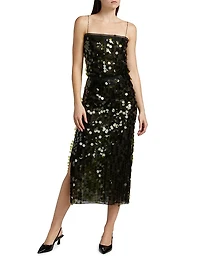 Dia Paillettes Midi-Skirt