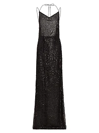 Hebe Sequined A-Line Gown