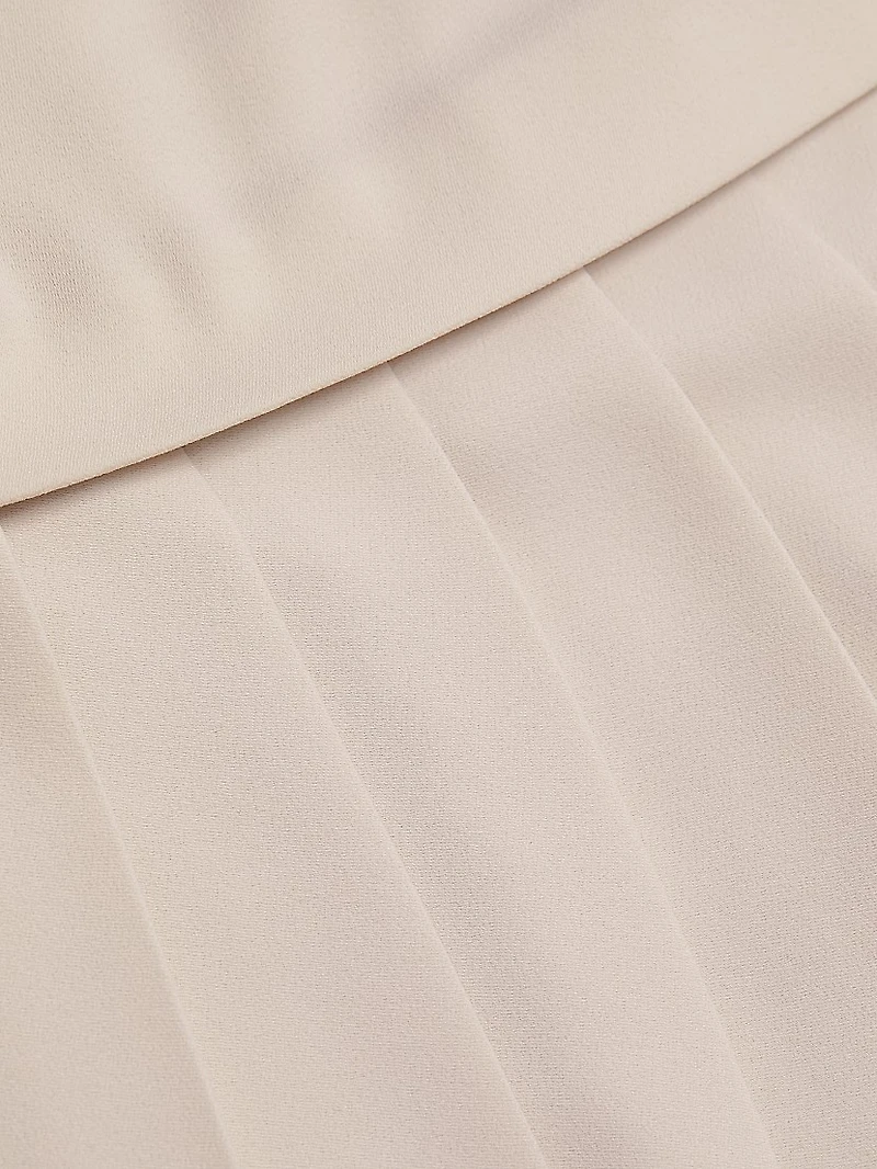 Anci Drop-Waist Crepe Midi-Dress