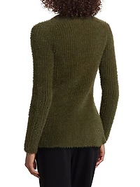 Teria Rib-Knit Self-Tie Cardigan