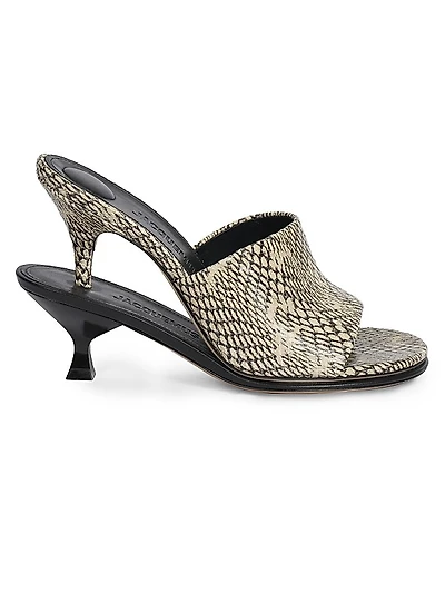 Les Doubles 100MM Leather Mules