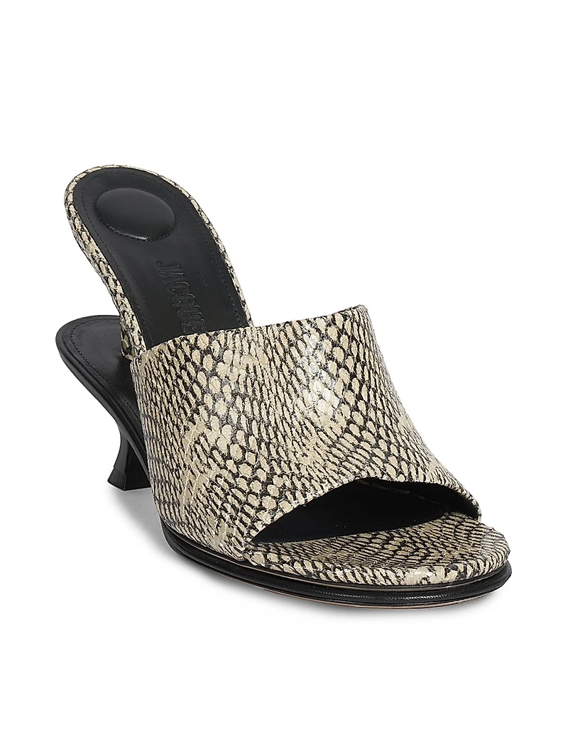 Les Doubles 100MM Leather Mules