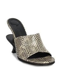 Les Doubles 100MM Leather Mules