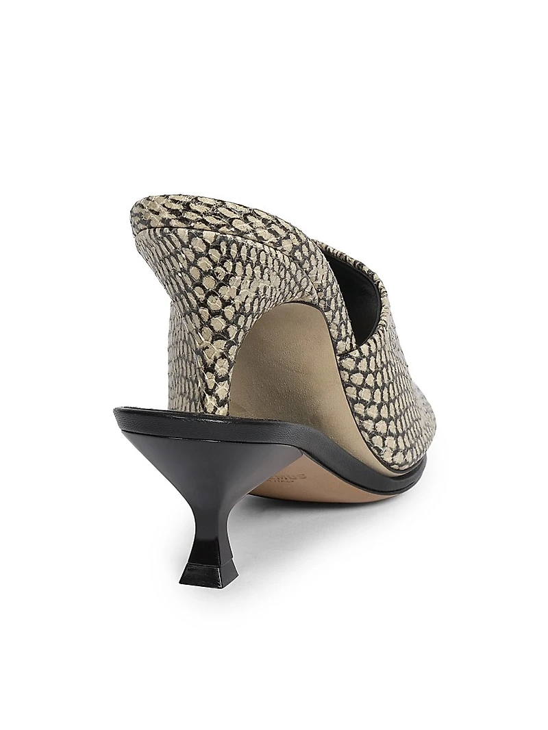Les Doubles 100MM Leather Mules