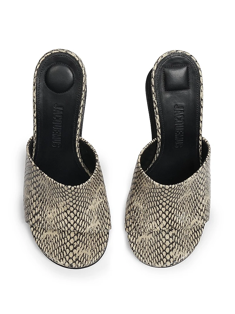 Les Doubles 100MM Leather Mules