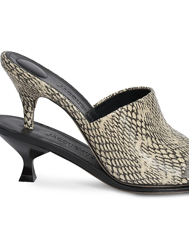 Les Doubles 100MM Leather Mules