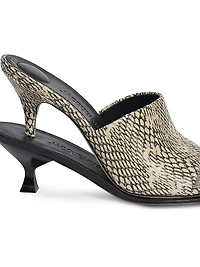 Les Doubles 100MM Leather Mules