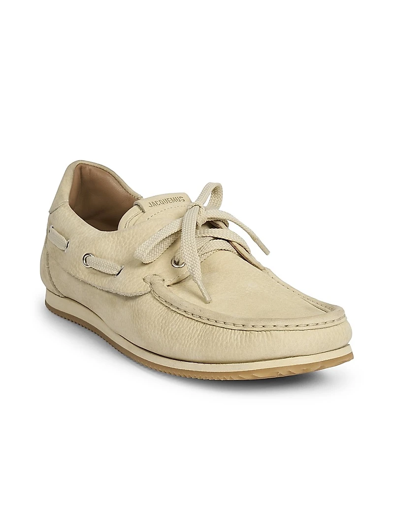 Les Batto Leather Boat Shoes