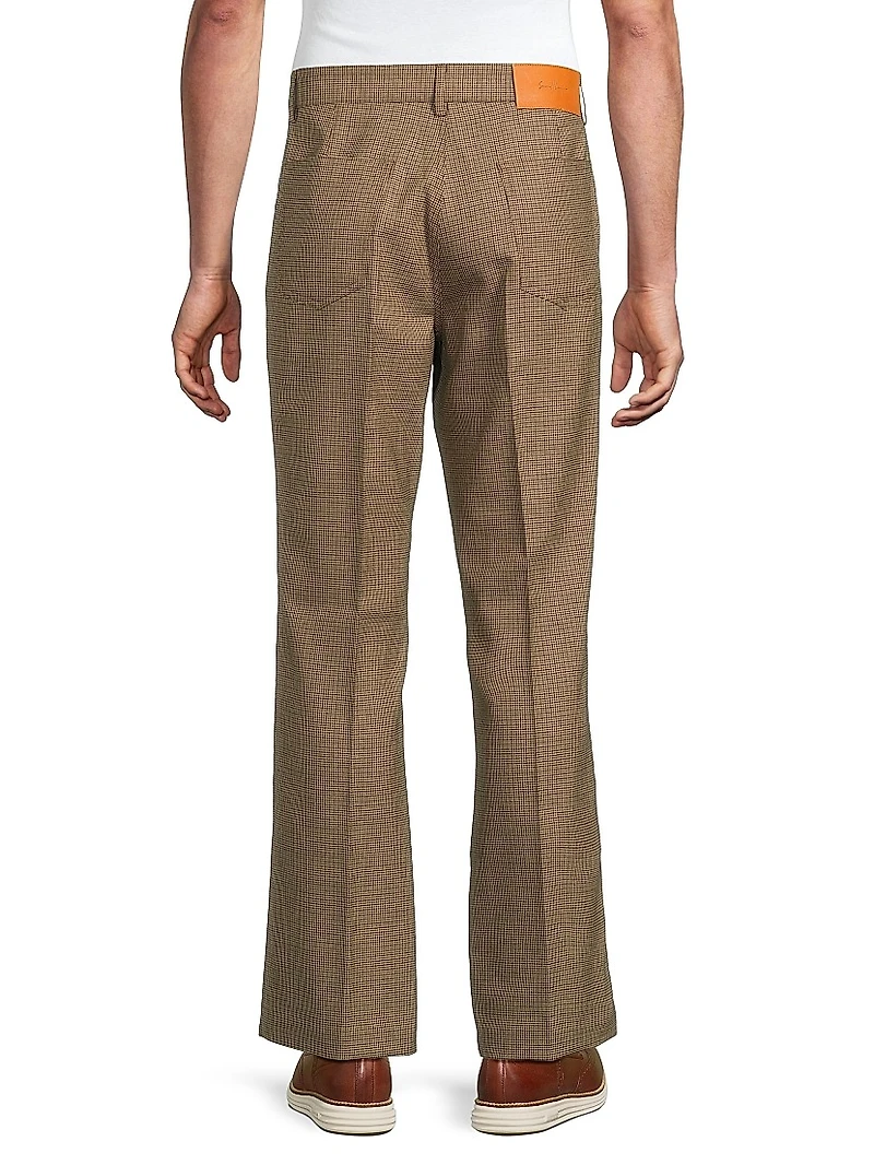 Valluco Glen Plaid Wool Trousers