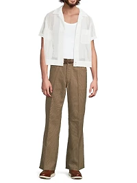 Valluco Glen Plaid Wool Trousers