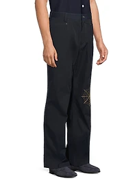 Angel Web Straight-Leg Pants