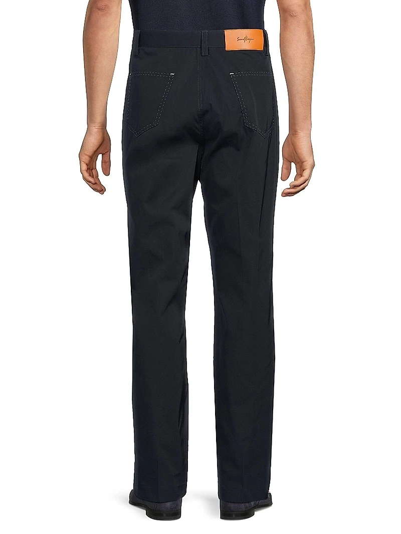 Angel Web Straight-Leg Pants