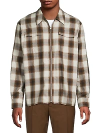 Zip-Up Relaxed Shirt