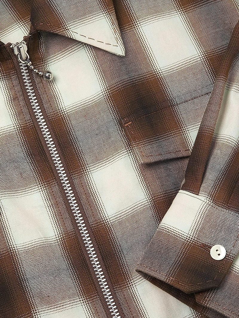 Zip-Up Relaxed Shirt