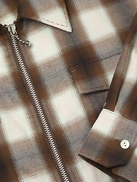 Zip-Up Relaxed Shirt