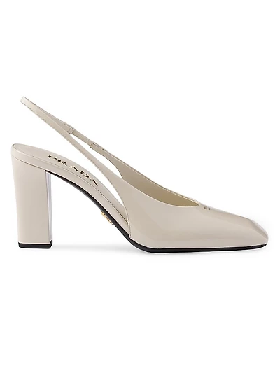 Patent Leather Slingback 85MM Pumps