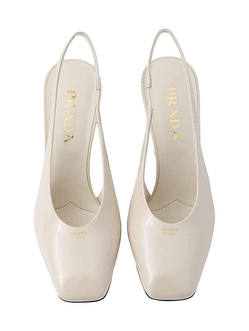 Patent Leather Slingback 85MM Pumps