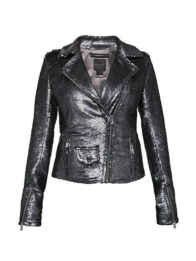 Lullaby Sequin Moto Jacket