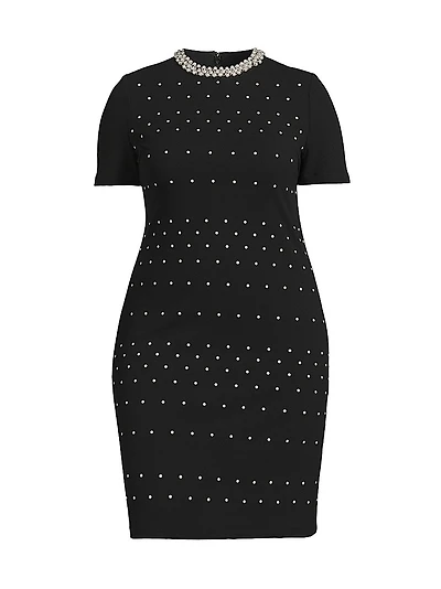 Embellished Sheath Dress