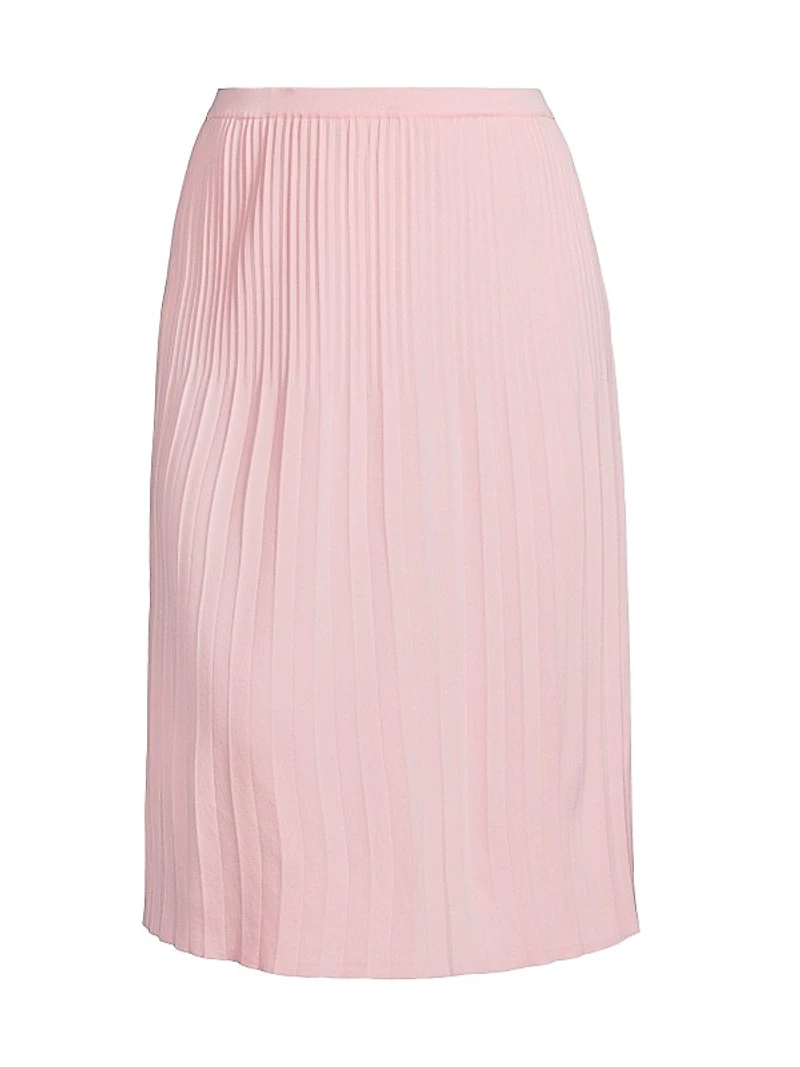 Pleated Midi-Skirt