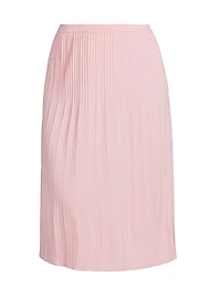 Pleated Midi-Skirt
