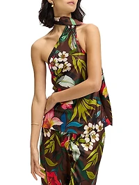 Cecilia Floral Silk-Blend Blouse