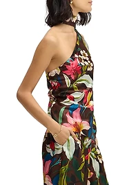 Cecilia Floral Silk-Blend Blouse