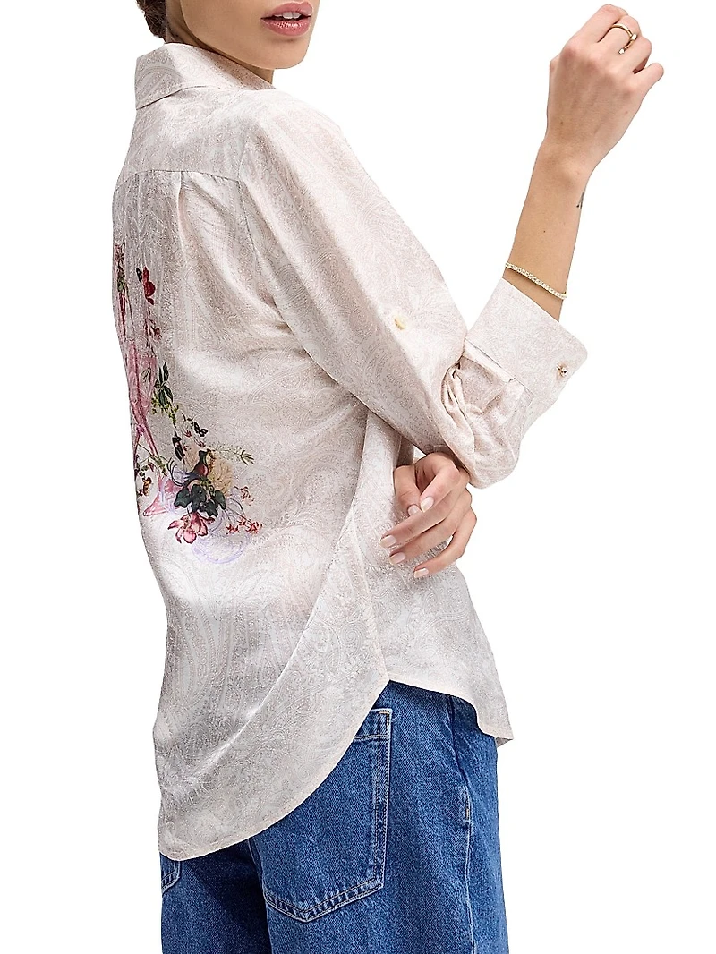 Hadley Paisley Silk-Blend Shirt