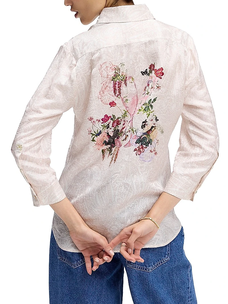 Hadley Paisley Silk-Blend Shirt