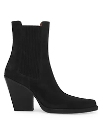 Dallas 100MM Suede Ankle Boots